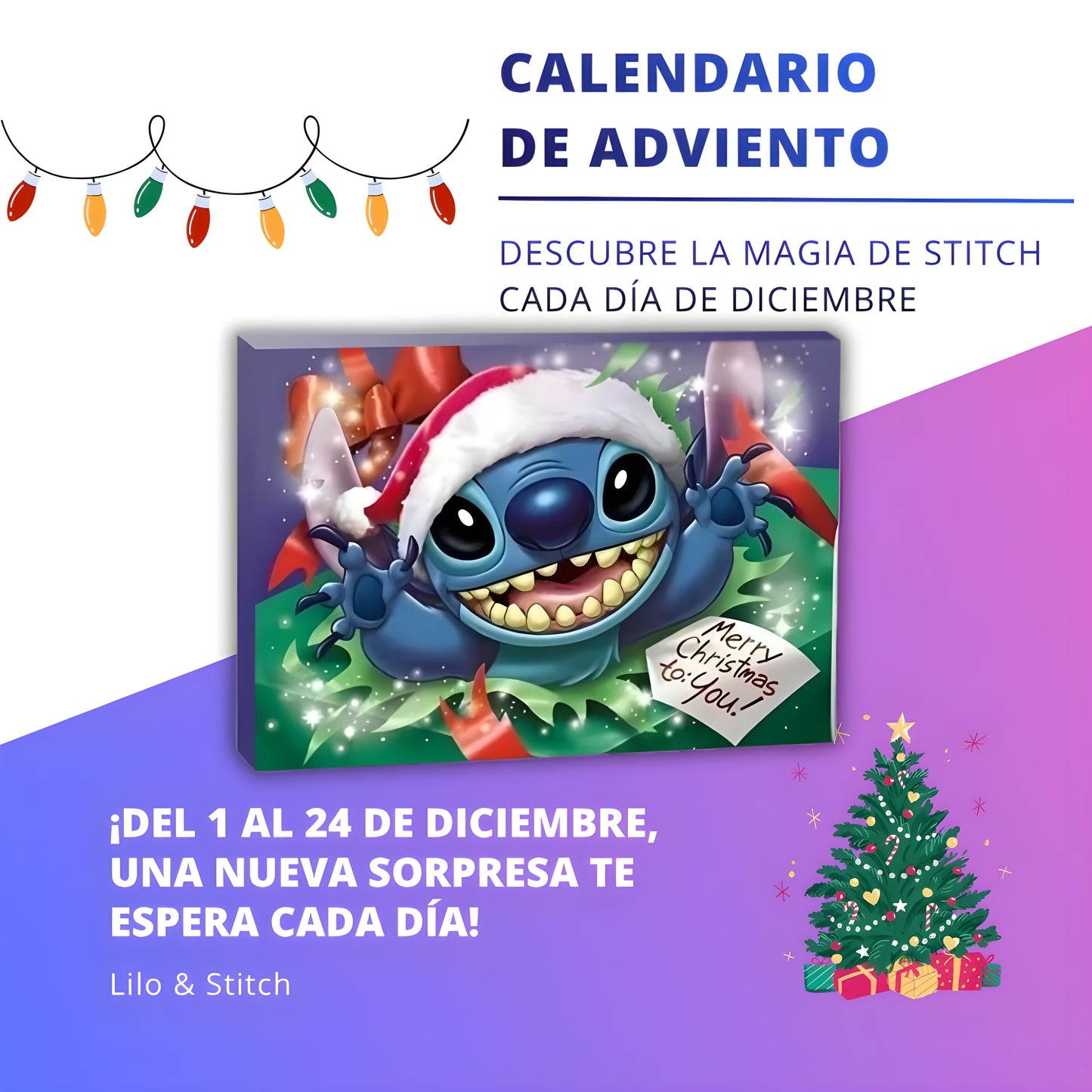 Calendario de Adviento Mágico de Stitch
